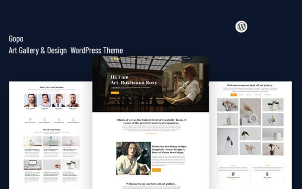 Gopo – Art Gallery & Design WordPress Theme
