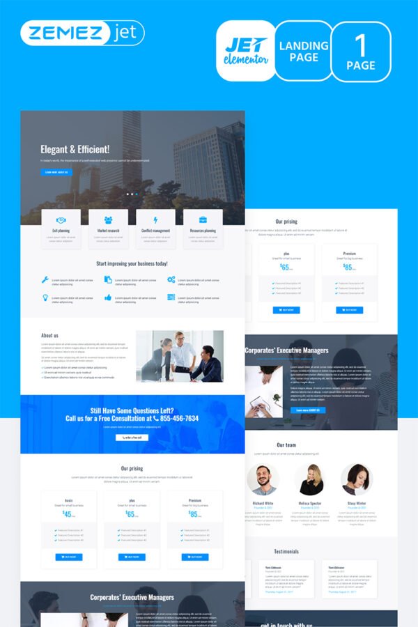 Granbiz – Business – Jet Elementor Kit