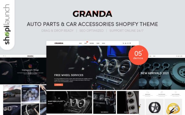 Granda – Auto Parts And Car Accessories Shopify Theme
