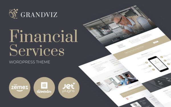 Grandviz – Financial Company Premium Elementor WordPress Theme