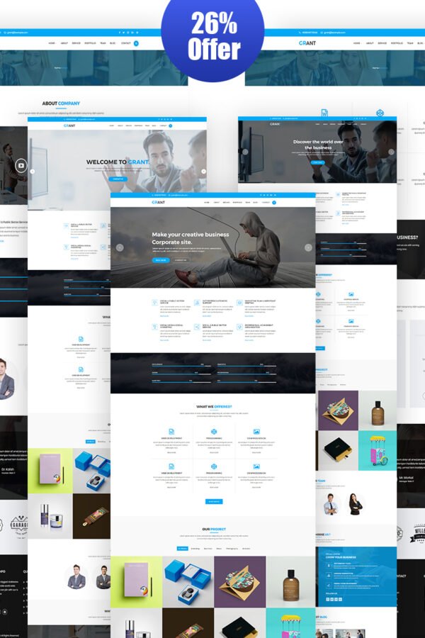 Grant – Corporate Responsive WordPress Theme