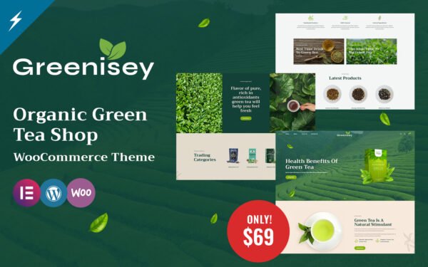 Greenisey – Organic Green Tea Shop WooCommerce Theme