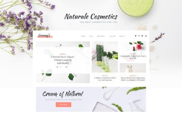 Greeny’s – Healthy Fashion WordPress Elementor Theme WordPress Theme