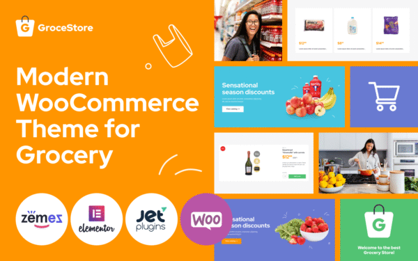 GroceStore – Bright And Attractive Grocery eCommerce Website WooCommerce Theme