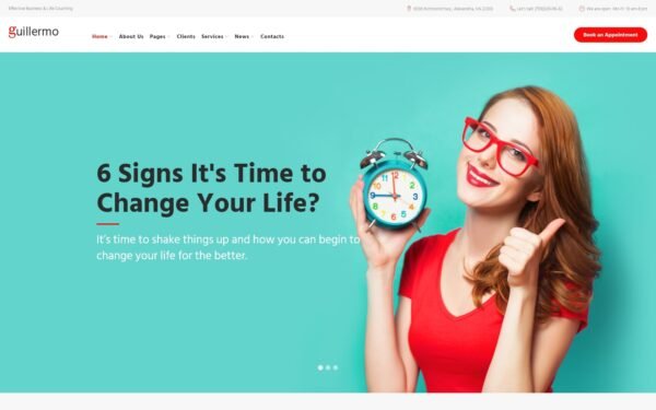 Guillermo – Life & Business Coaching WordPress Theme