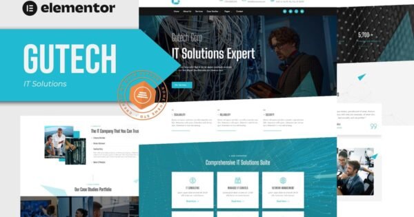 Gutech – IT Solutions Elementor Template Kit