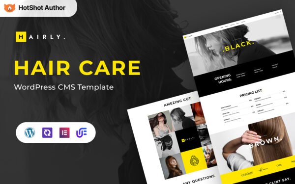 Hairly – Hair Care And Hair Salon Wordpress Theme WordPress Theme