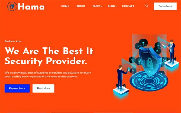 Haman – Cyber Security Solutions WordPress Theme