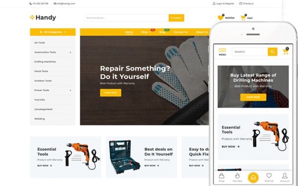 Handy – Theme for Tools & Equipment Store WooCommerce Theme