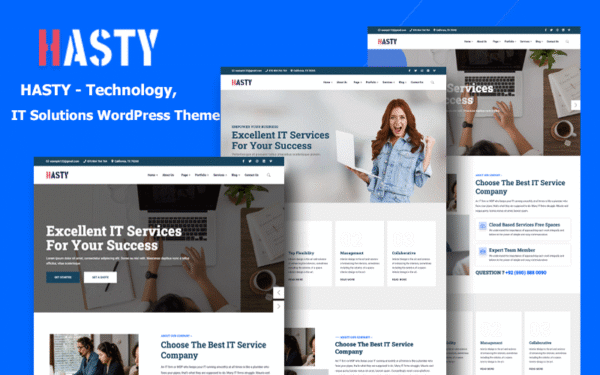 Hasty – IT Solutions, Technology & Multipurpose WordPress Theme
