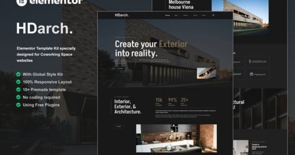 HDarch – Architecture & Interior Elementor Template Kit