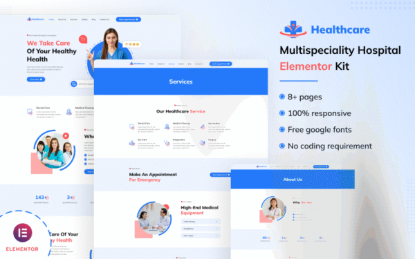 Healthcare – Multispeciality Hospital Elementor Kit