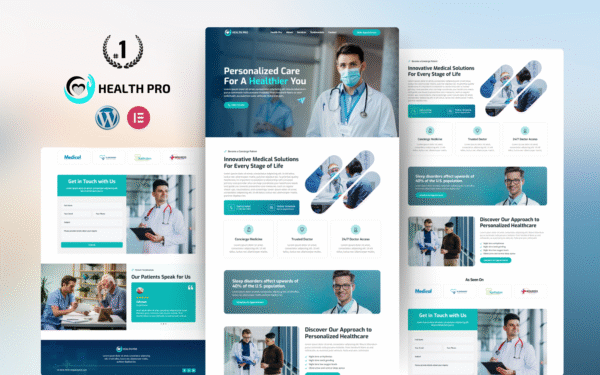 HealthPro – Medical & Healthcare Landing Page Elementor Template Elementor Kit