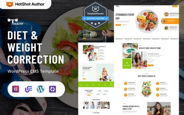 Healthy – Diet, Weight Correction And Nutrition Coaching WordPress Elementor Theme WordPress Theme