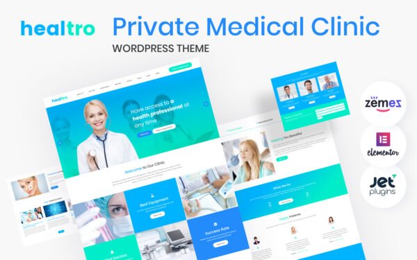 Healtro – Private Medical Clinic WordPress Theme