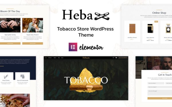 Heba – Tobacco and Cigars WordPress Theme