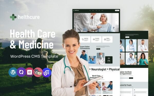 helthcure – Health Care And Medicine Multipurpose WordPress Elementor Theme WordPress Theme