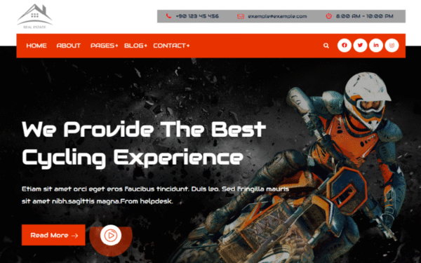 Himeu – Bike Club Elementor WordPress Theme