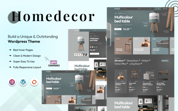 Home Decor – Minimal Furniture Home Decor WooCommerce Responsive Theme WooCommerce Theme