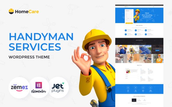HomeCare – Handyman Services WordPress Theme