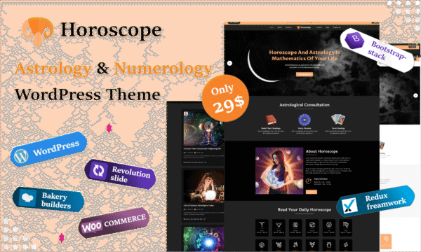 Horoscope – Astrology and Numerology WordPress Theme