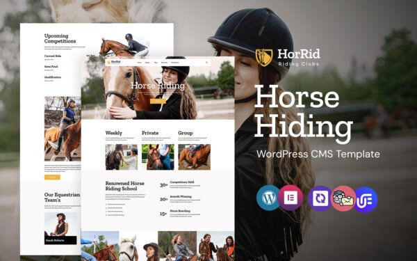 HorRid – Horse Riding and Club WordPress Elementor Theme WordPress Theme