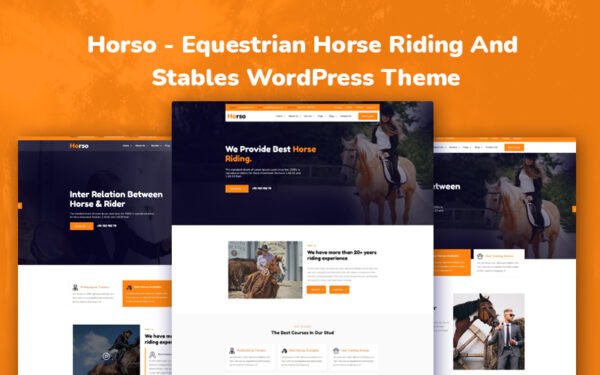 Horso – Equestrian Horse Riding And Stables WordPress Theme