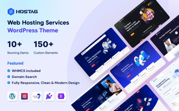 Hostag – Web Hosting WordPress Theme with WHMCS Template