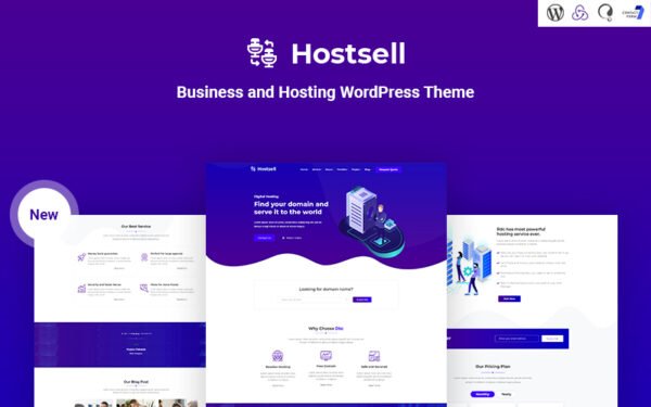 Hostsell – Business and Hosting Responsive WordPress Theme