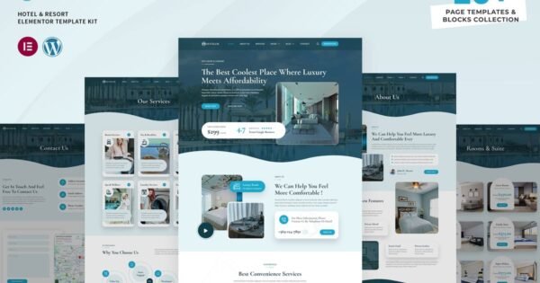 Hotelor – Hotel & Resort Elementor Pro Template Kit