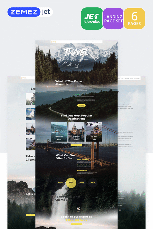 Hottrip – Travel Agency – Jet Elementor Kit