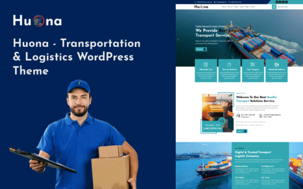 Huona – Transportation & Logistics Multipurpose WordPress Theme