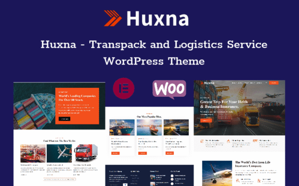 Huxna – Transpack and Logistics Service WordPress Theme