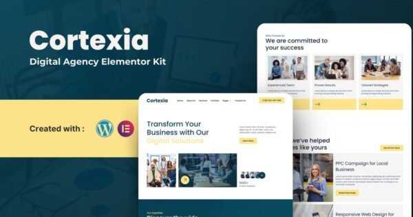 Cortexia – Digital Agency Elementor Template Kit