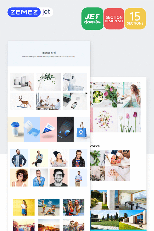 Imagus – Images-Grid Jet Sections Elementor Template Elementor Kit