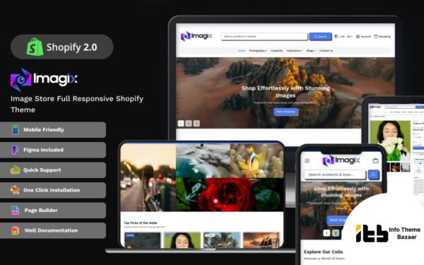 Imajix – Stock Photo And Photography Art Shopify Theme 2.0