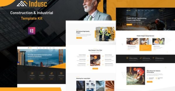 Indusc – Construction & Industrial Elementor Template Kit