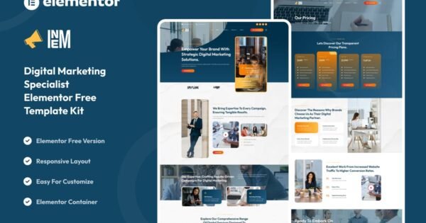 Inem – Digital Marketing Specialist Elementor Template Kit