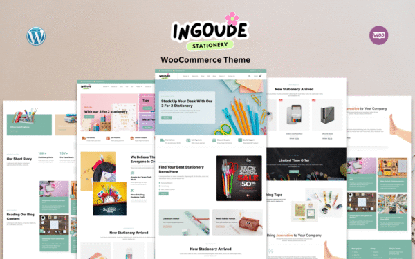 Ingoude – Stationery Store Woo-Commerce Theme WooCommerce Theme