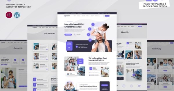 Insora – Insurance Agency Elementor Template Kit