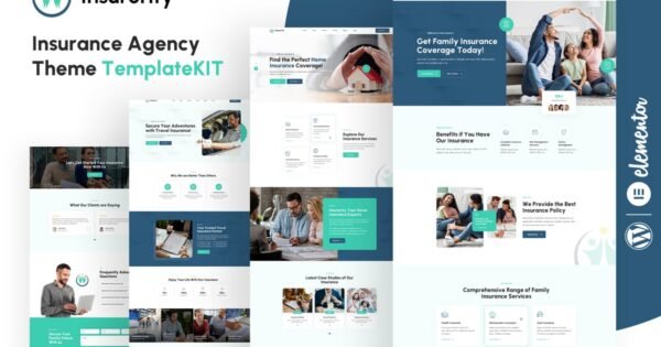 Insurerity – Insurance Agency Elementor Template Kit