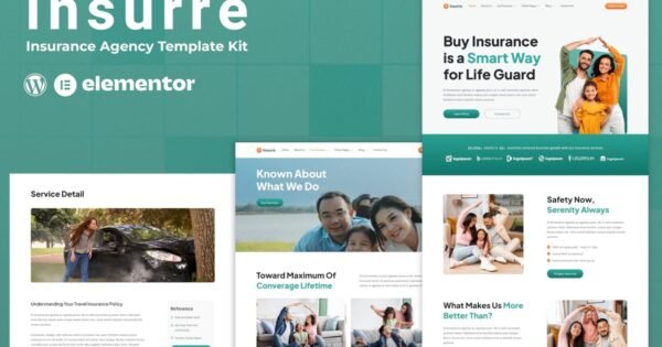 Insurre – Insurance Agency Elementor Template Kit