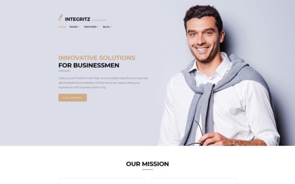 Integritz – Responsive Law Firm WordPress Elementor Theme WordPress Theme