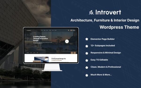 Introvert – Architecture, Furniture & Interior Design WordPress Theme