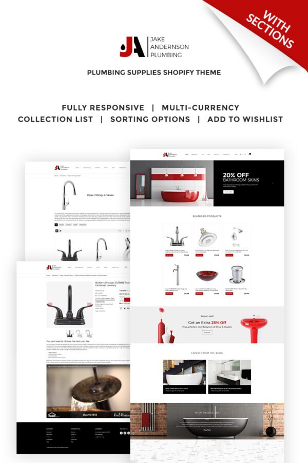 Jake Anderson Plumbing Shopify Theme