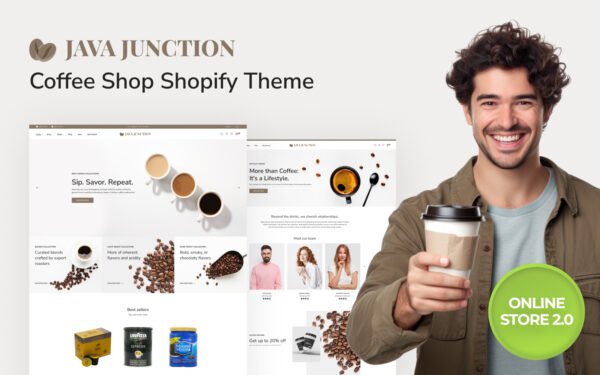 Java Junction – Coffee Shop Responsive Shopify Online Store 2.0 Theme Shopify Theme
