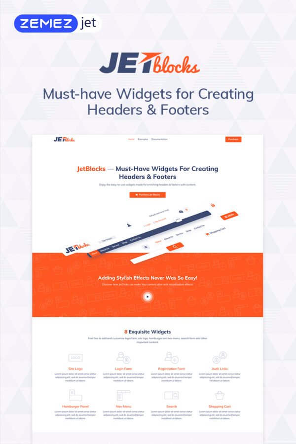 JetBlocks – Elementor Header & Footer Widgets WordPress Plugin