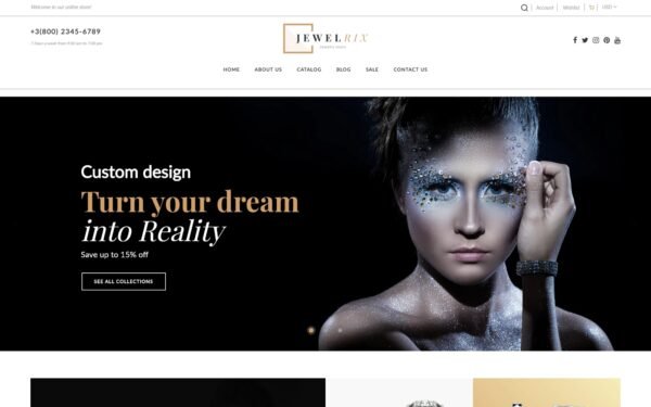 Jewelrix – Jewelry Responsive Online Shop Template Shopify Theme