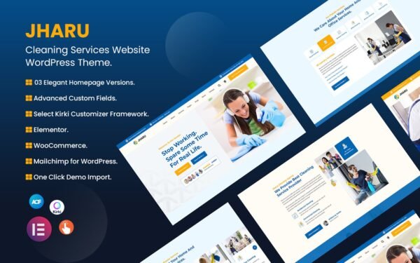 Jharu – Cleaning Service WordPress Theme