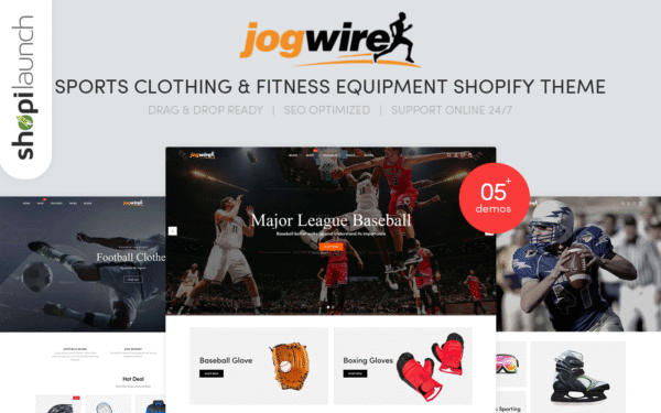 Jogwire – Sports Clothing & Fitness Equipment Shopify Theme
